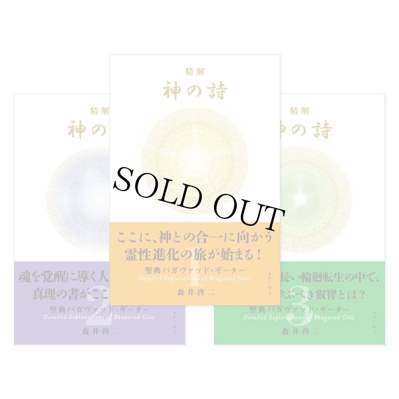 画像2: 精解 神の詩 聖典バガヴァッド・ギーター 1〜3巻セット (2)